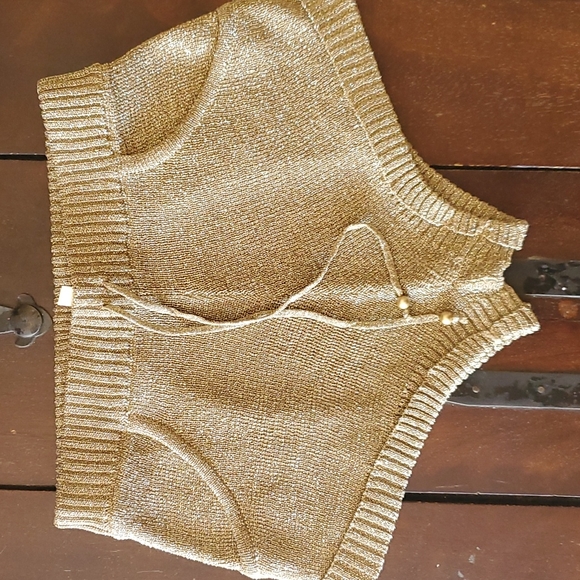 NWOT Spell Aggy Shorts Gold Size XXS - Picture 3 of 7